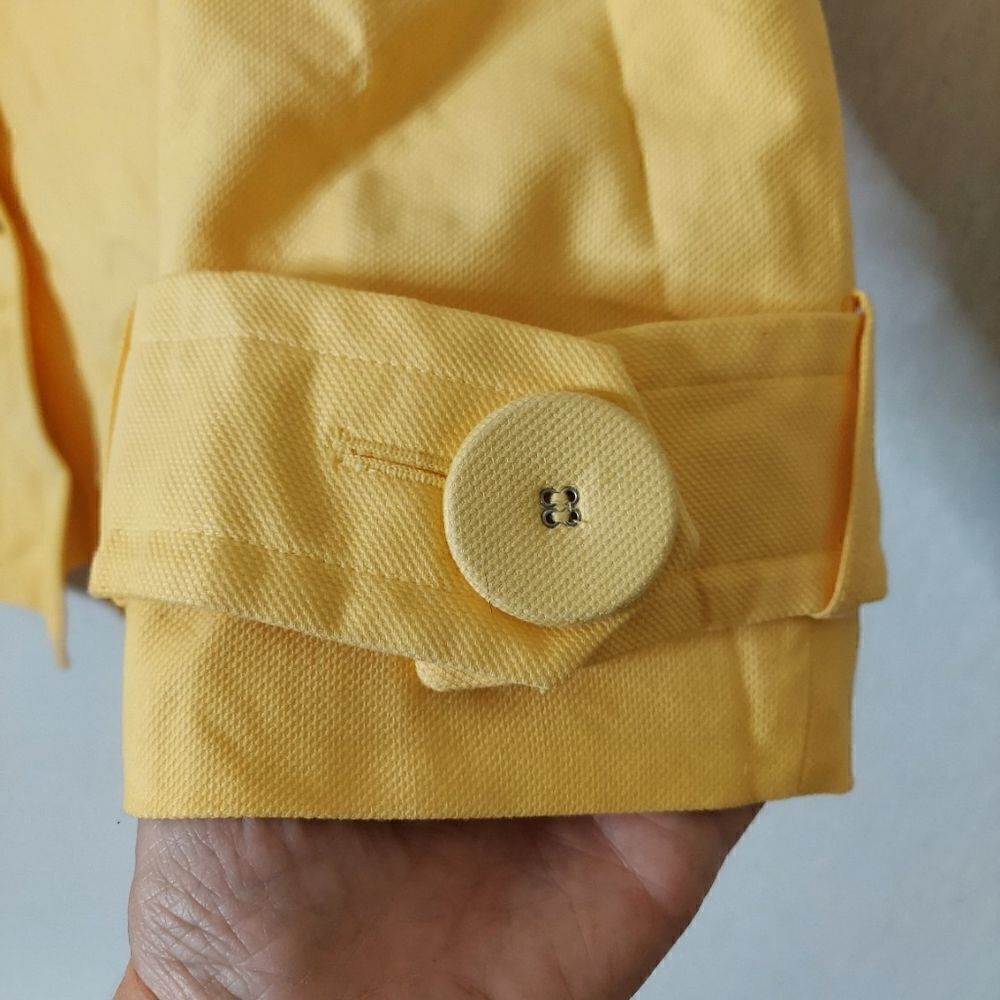 ColdWater Creek yellow 3-button blazer‎ - Picture 4 of 9